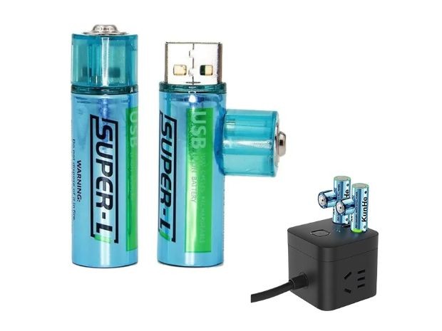 &uu PILA AA RECARGABLE KUNGE 1200 MHA X USB